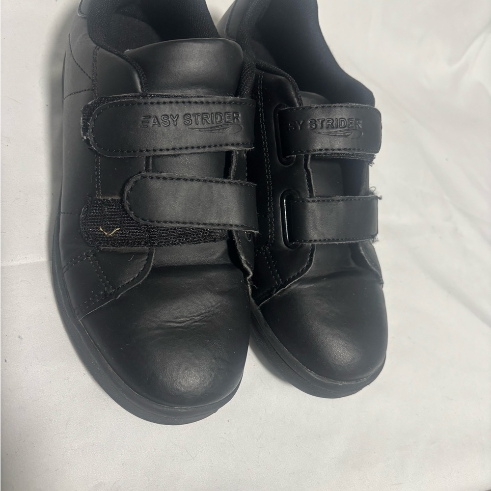 Easy Strider Black Velcro Sneakers